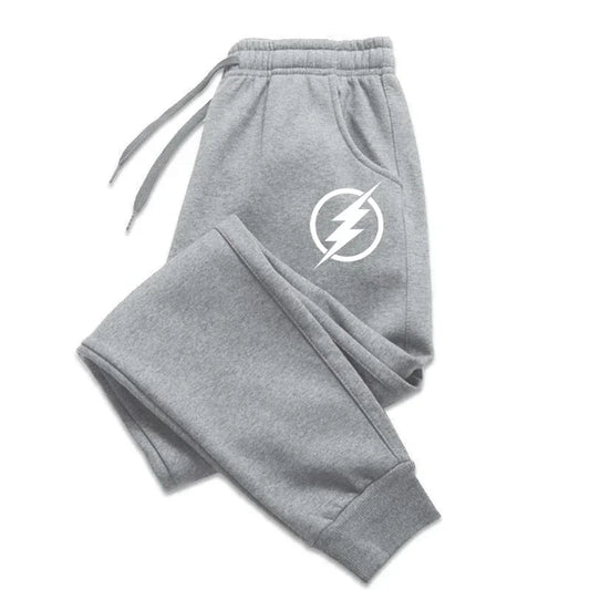 Streetwear Men Jogger Pants - Mid-Rise Drawstring Tapered Fit