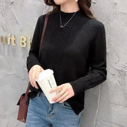 Aligned Women Turtleneck Sweater - Pullover Sweater - LeStyleParfait