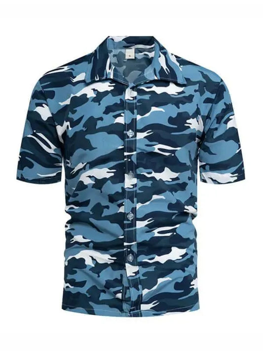 Camouflage Short Sleeve Shirt - Short Sleeve Shirt - LeStyleParfait