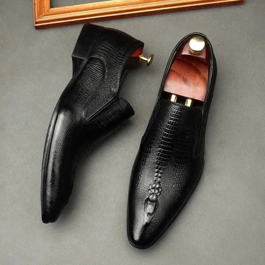 Dress Shoes - Lorenzo Leather Shoes - Dress Shoes - LeStyleParfait