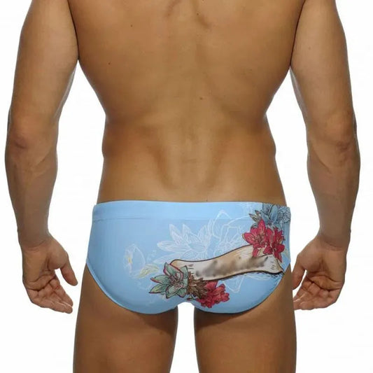 Floral Swim Briefs For Men - Swim Brief - LeStyleParfait