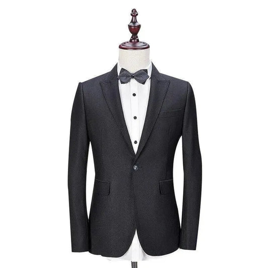 Grand Event Black Three Piece Men Suit - Tuxedo Suit - LeStyleParfait