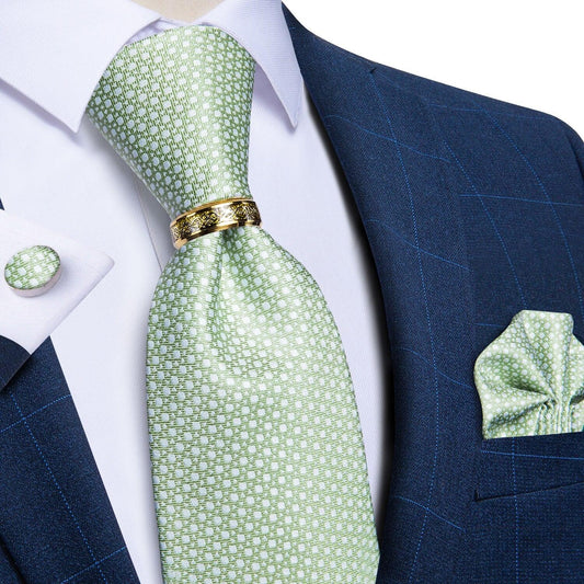 Green Luxury Necktie Set - Necktie - LeStyleParfait Kenya