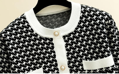 Jacquard Cardigan Sweater For Women - Sweater - LeStyleParfait Kenya