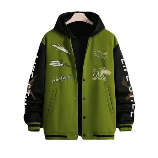 Men's Casual Baseball Jacket - Varsity Jacket - LeStyleParfait