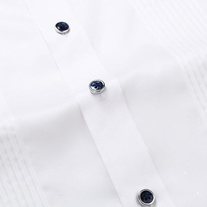 Men's Dress Shirts 100% Cotton Long Sleeves Plus Size Tuxedo Shirt - Shirt - LeStyleParfait Kenya