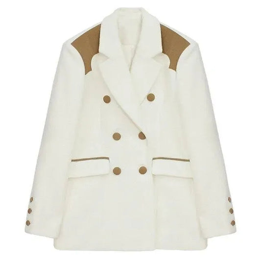 Oversized Luxury Blazer Women - Casual - Patchwork - Women's Blazer - LeStyleParfait