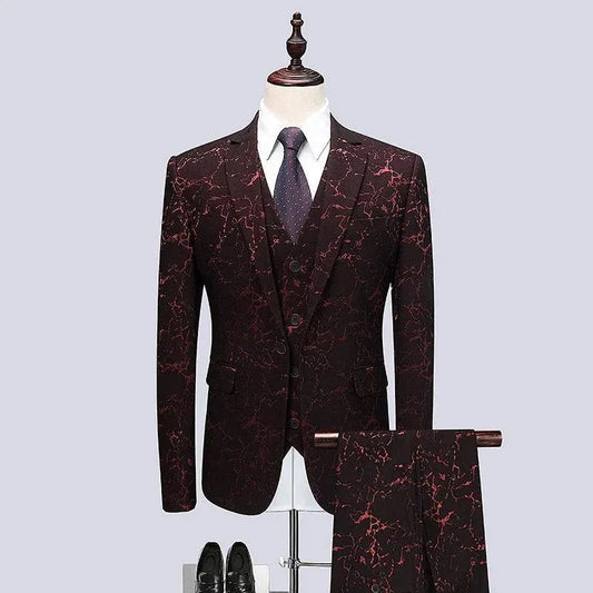Pietro Galaxy Three Piece Suit - Three Piece Suit - LeStyleParfait