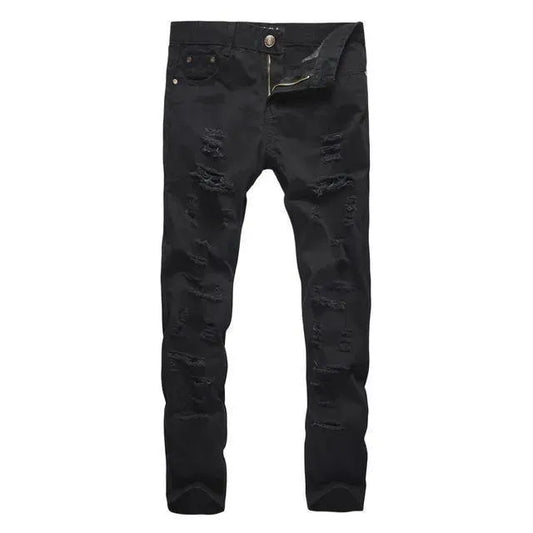 Ripped Jeans Pants With Holes For Men - Men's Jeans - LeStyleParfait