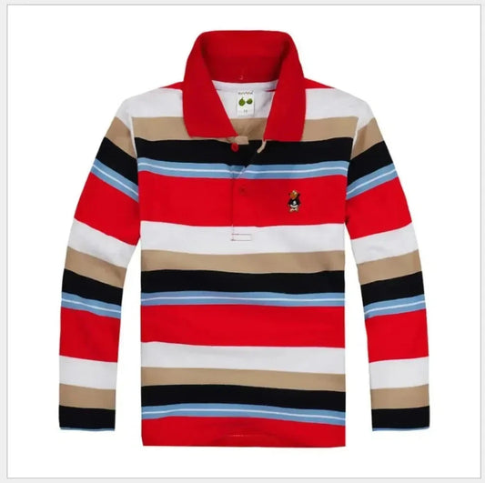 Striped Polyester Polo Shirt for Kids - Polo Shirt - LeStyleParfait