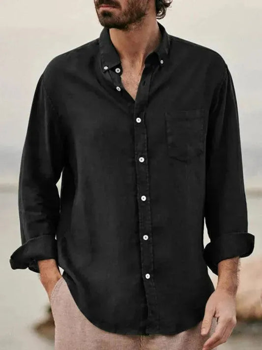 The Loner Men Shirt - Linen Shirt - LeStyleParfait