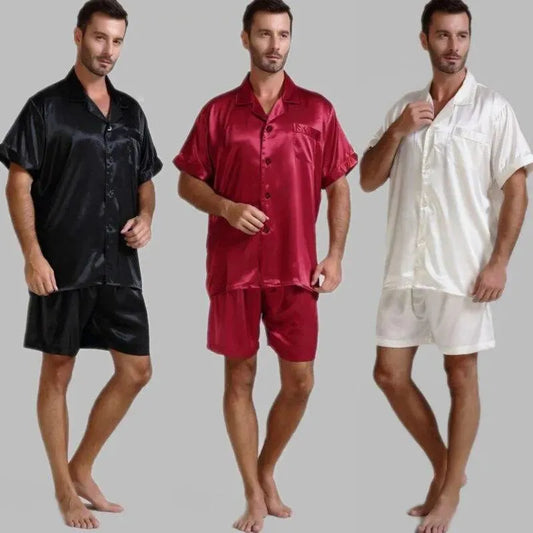 Till Morning Hour Men Pajama Set - Pajama Shorts Set - LeStyleParfait