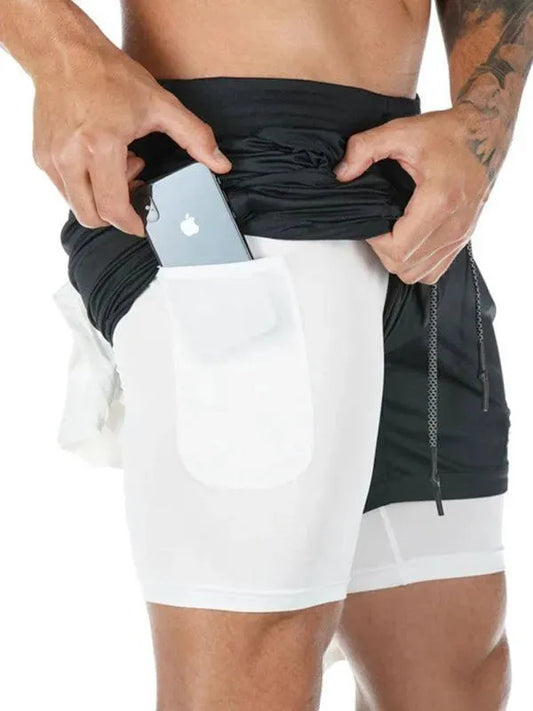 Two Piece Men Gym Shorts - Men's Shorts | LeStyleParfait-Men's Shorts