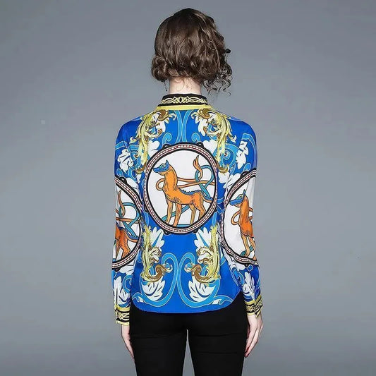 Vintage Poplin Floral Shirt - Women's Shirt - LeStyleParfait