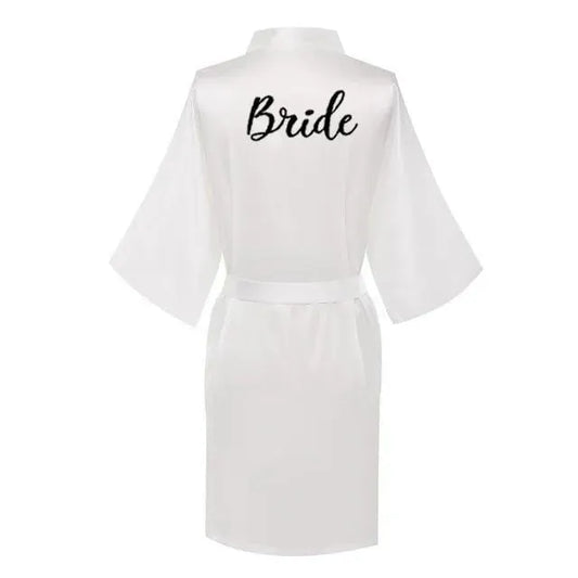 White Wedding Nightgowns - Letter Robe - Nightgown - LeStyleParfait