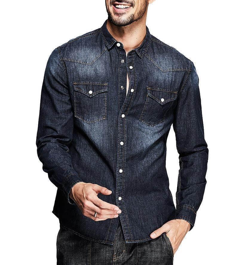Men’s Denim Shirts-LeStyleParfait
