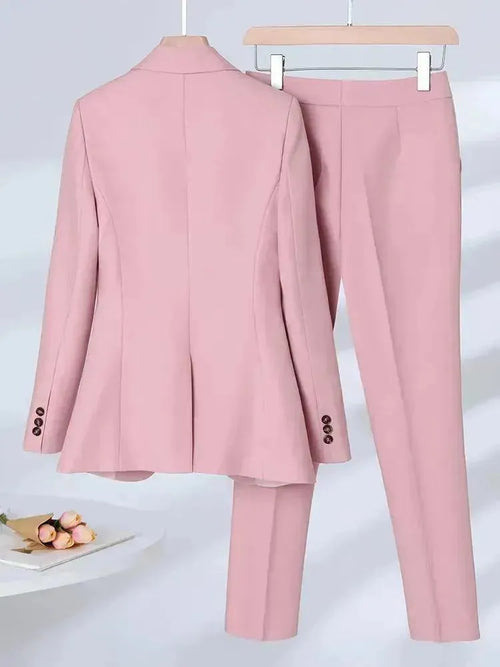 3-Piece Set Women Pant Suit, Formal Pantsuit - Pantsuit - LeStyleParfait