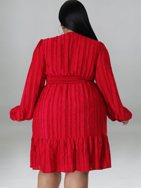 Casual Jacquard Oversized Mini Dress