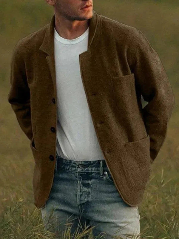 Casual Multi-Pockets Men Blazer fashion image