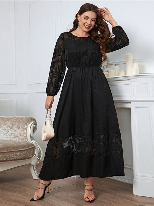 Elegant Lace Formal Knee Dress