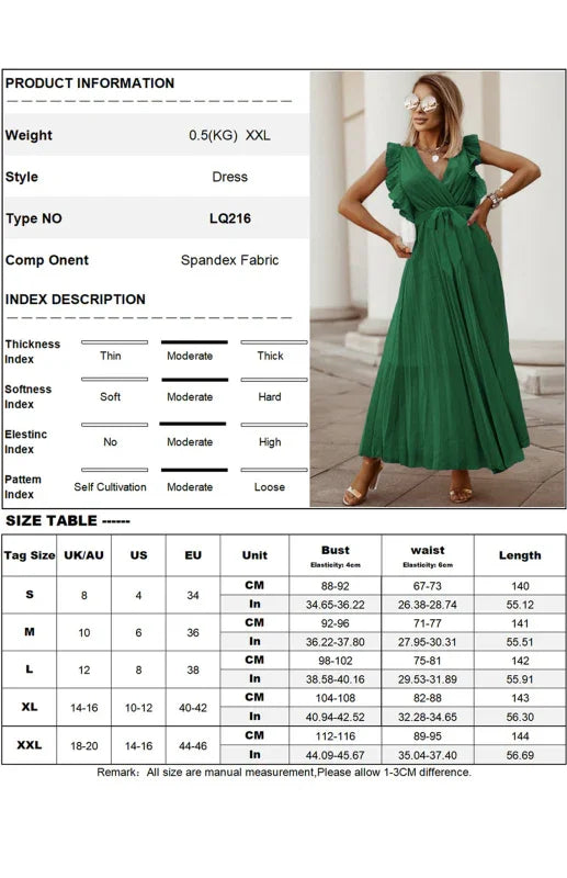 Elegant Pink Chiffon Wrap Midi Dress