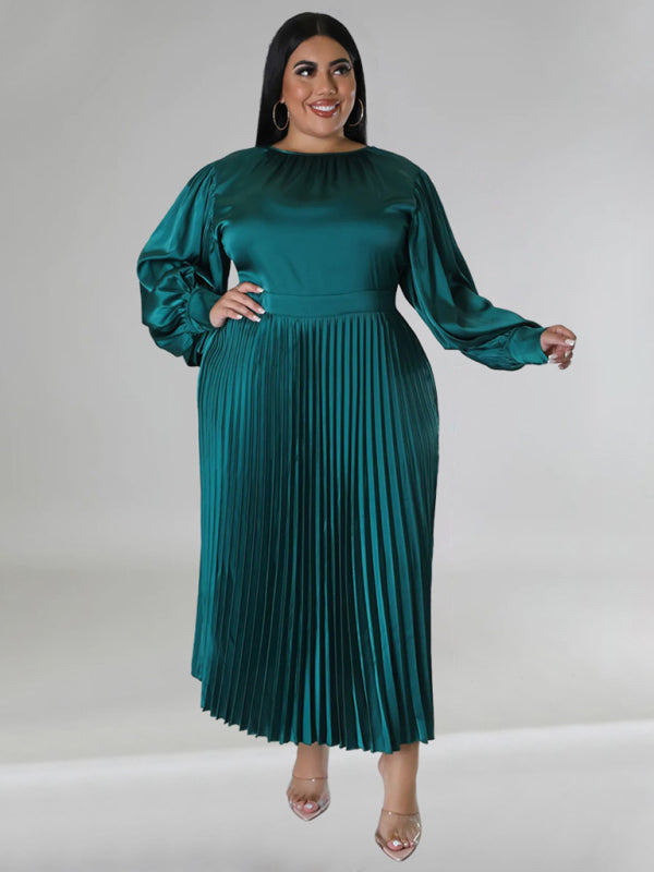 Elegant Pleated Midi Dress