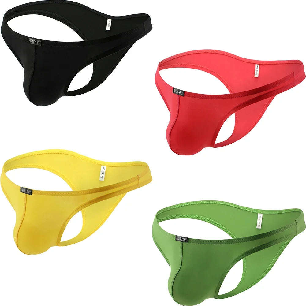 Men's Sexy Brazilian Underwear Soft Pouch Bikini Under Panties Half Back Coverage Mens Underwear