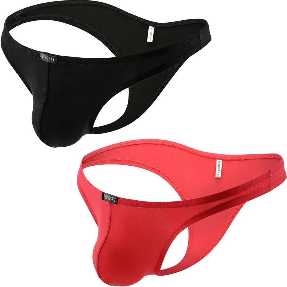 Men's Sexy Brazilian Underwear Soft Pouch Bikini Under Panties Half Back Coverage Mens Underwear