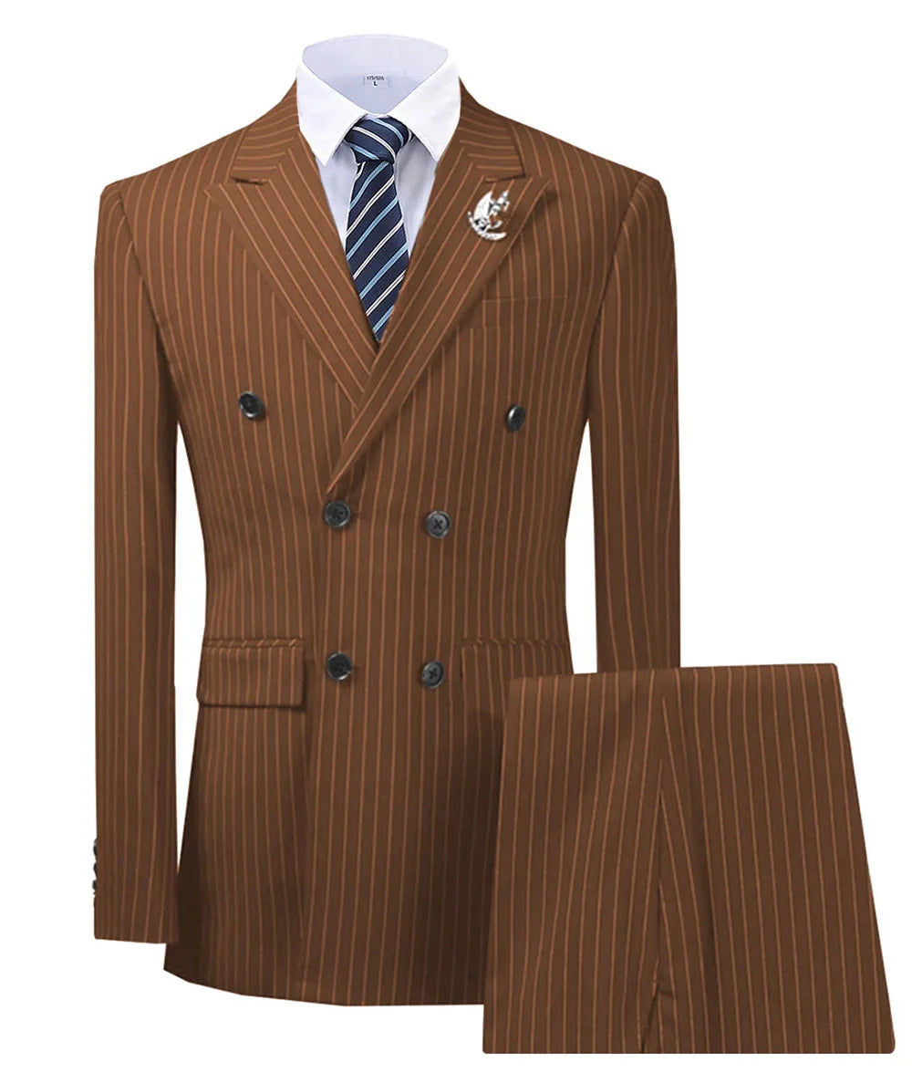 Olive Green Men's 2 Piece Slim Fit Suit