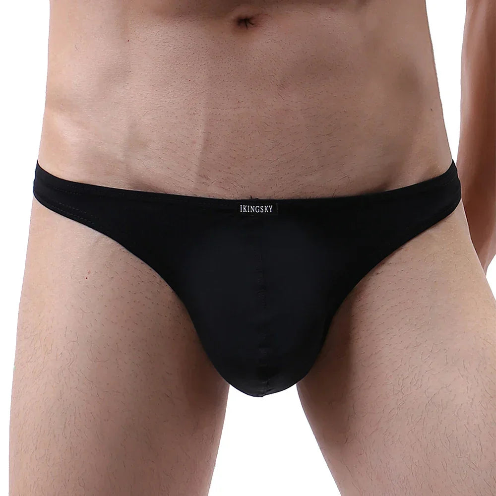 Men's Sexy Brazilian Underwear Soft Pouch Bikini Under Panties Half Back Coverage Mens Underwear