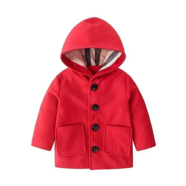 Kids Hooded Parka Jacket Warm Style
