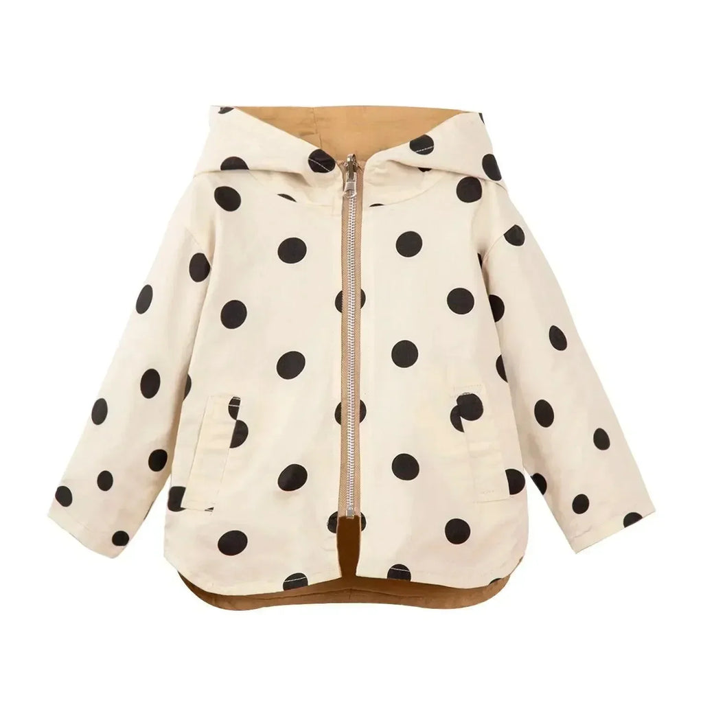 Kids Hooded Windbreaker Jacket Casual Style