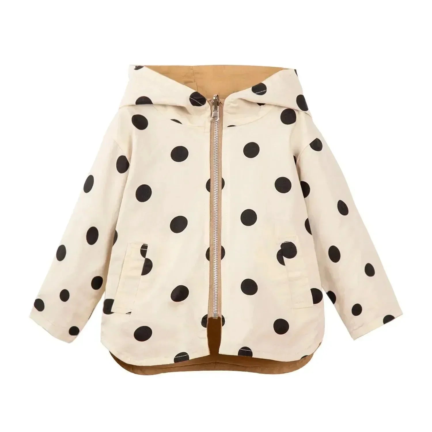 Kids Hooded Windbreaker Jacket Casual Style
