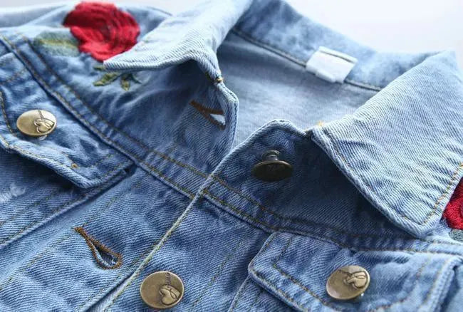 Kids Lightweight Denim Jacket Casual Style