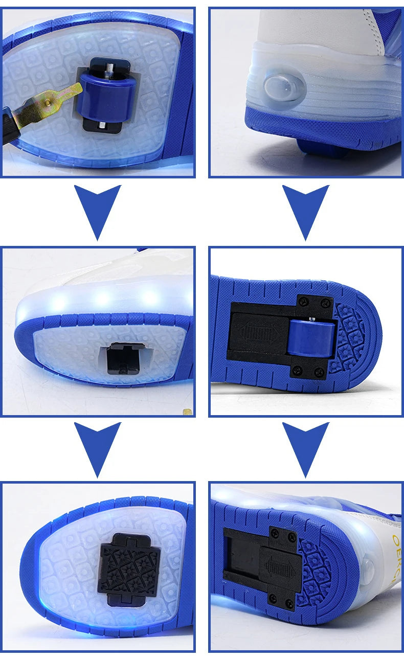 Kids' Sneakers - Low-Top Kids Sneakers - Elastic All-Season Shoes