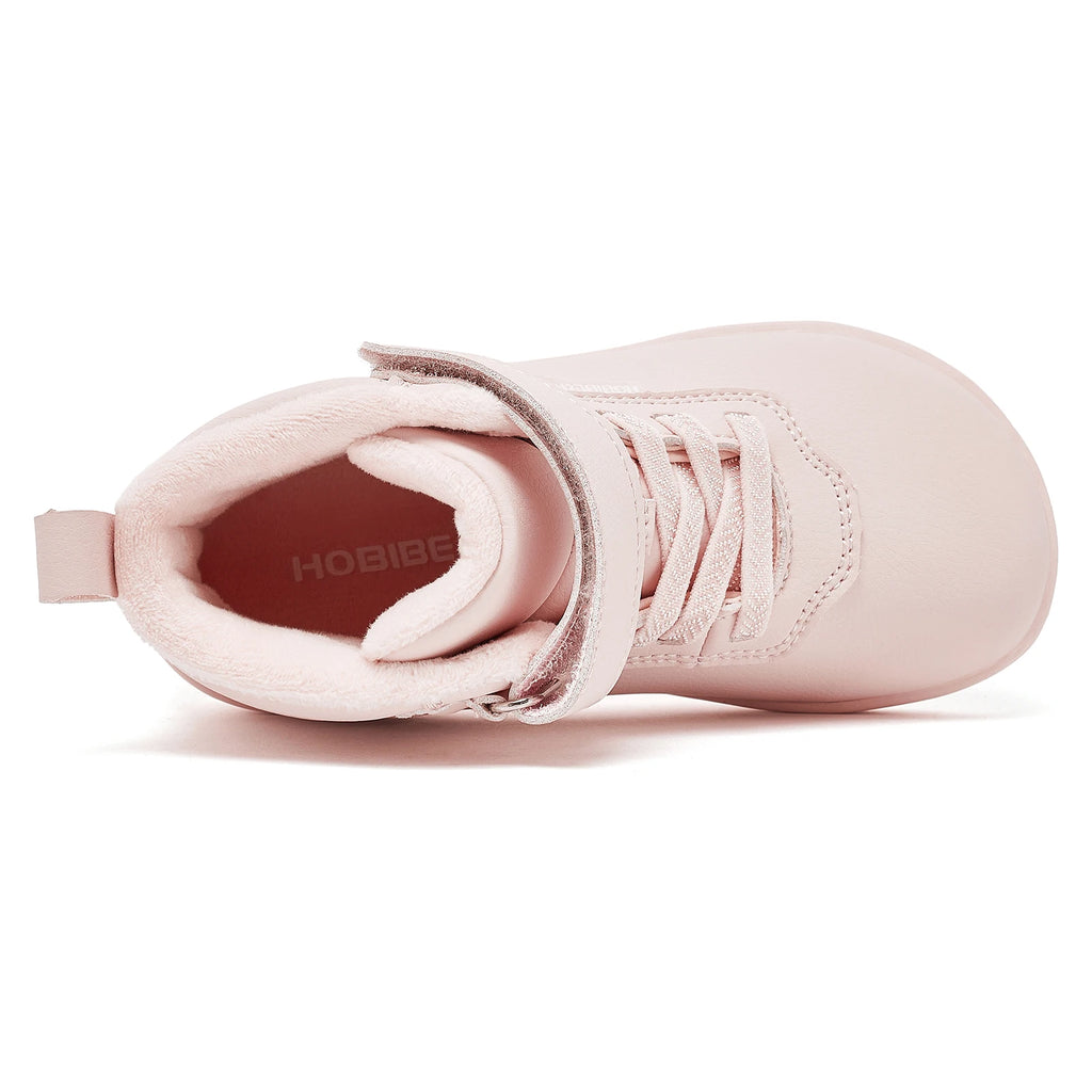 Kids' Sneakers - Mid-Top Kids Ankle Boots Sneakers - Hook-Loop Velcro Winter Sneakers