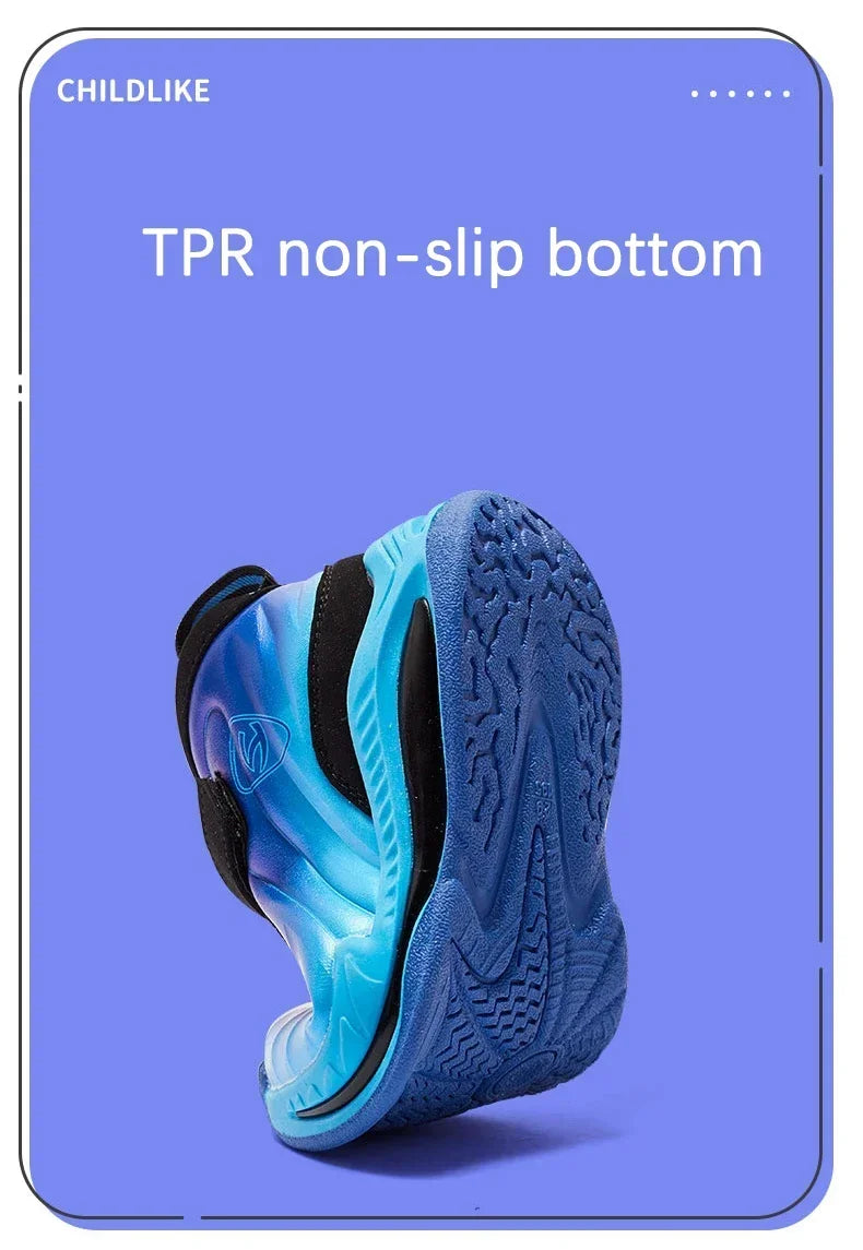 Kids' Sneakers - Mid-Top Kids High Tops Sneakers - Lace-Up Velcro All-Season Shoes-Sneakers-LeStyleParfait