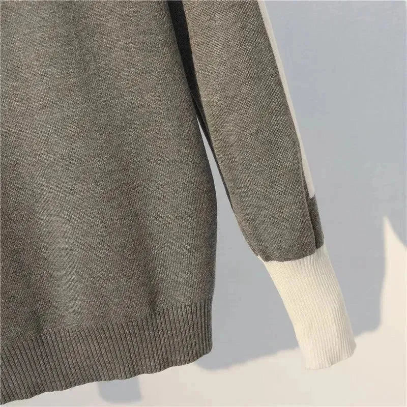 LSP SWEATER Chic Women Casual Striped Two-Piece Sweater Set