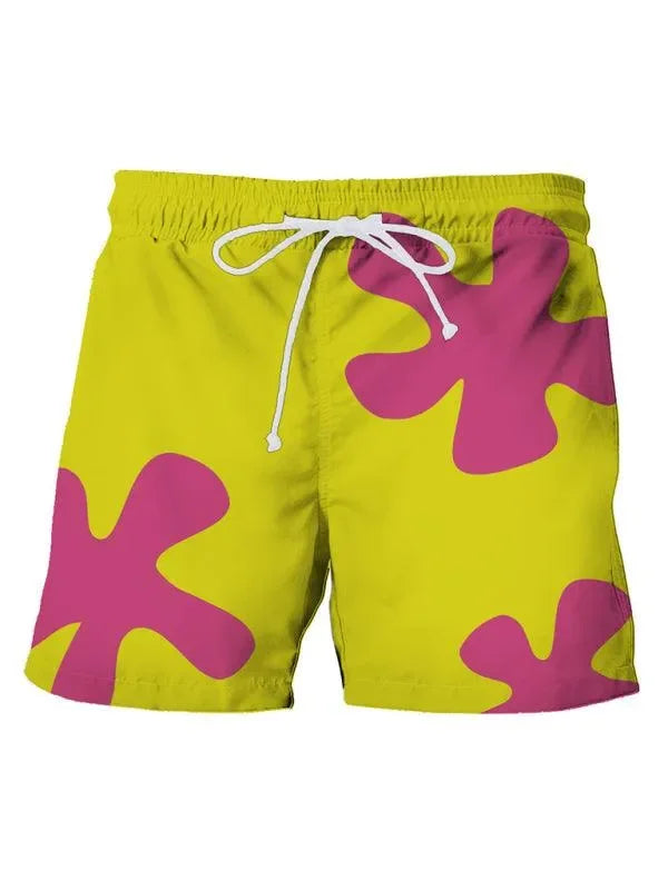 Men Abstract Swim Shorts
