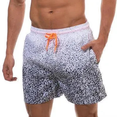 Men Colorblock Sporty Swim Shorts