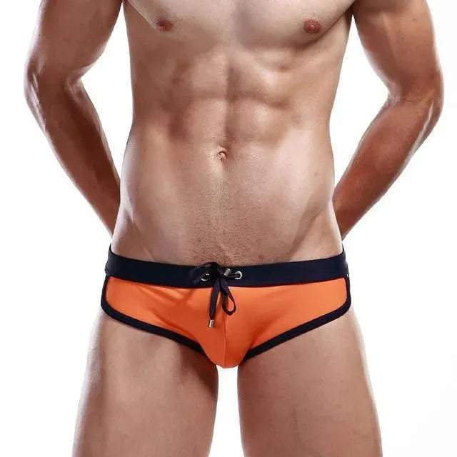 Men Colorblock Swim Briefs