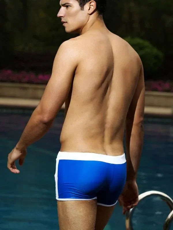 Men Colorblock Swim Shorts