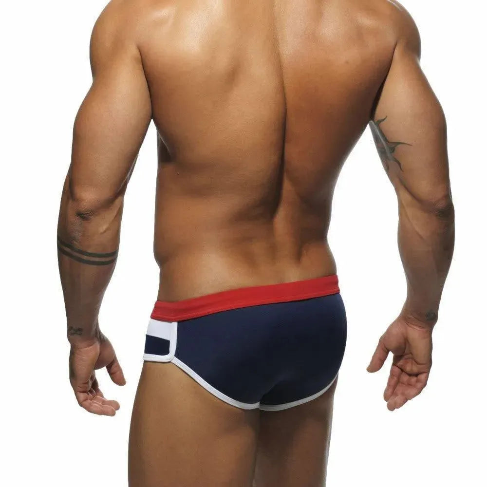 Men Geometric Swim Briefs