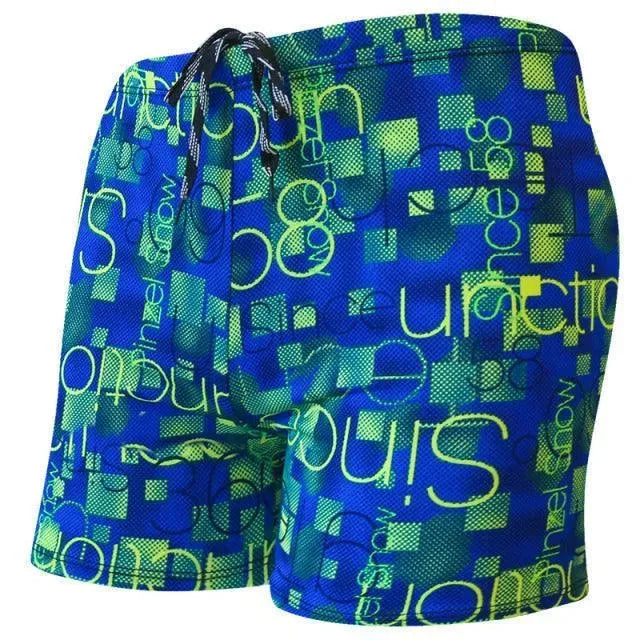 Men Multicolor Abstract Swim Shorts