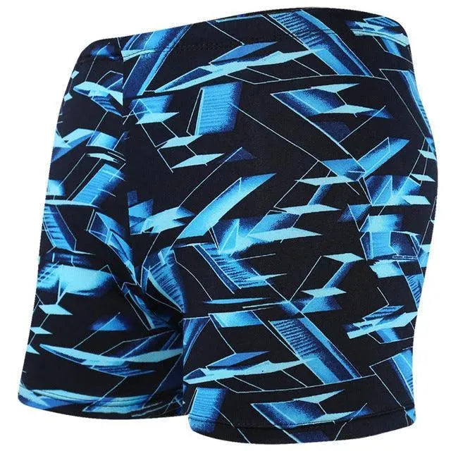Men Multicolor Abstract Swim Shorts
