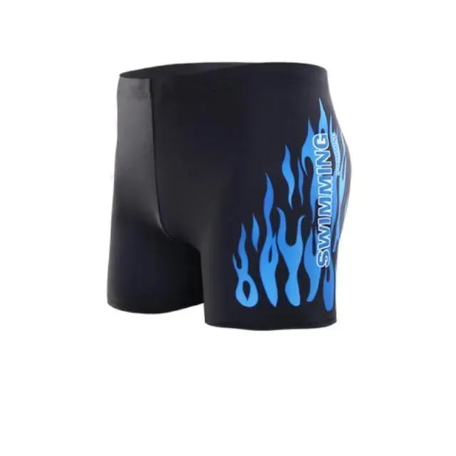 Men Multicolor Abstract Swim Shorts