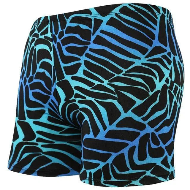 Men Multicolor Abstract Swim Shorts
