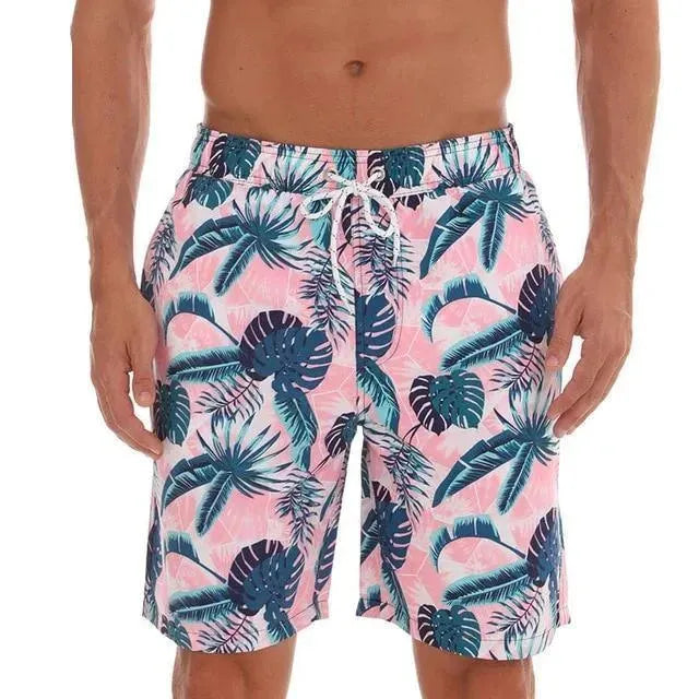 Men Multicolor Abstract Swim Shorts