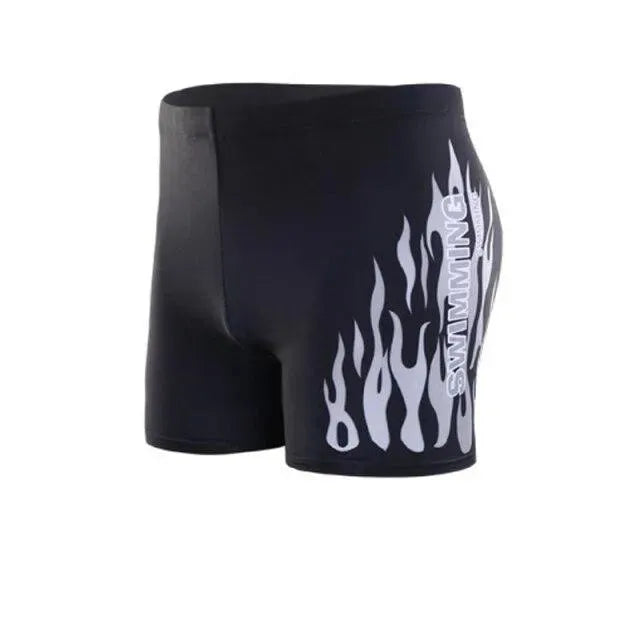 Men Multicolor Abstract Swim Shorts