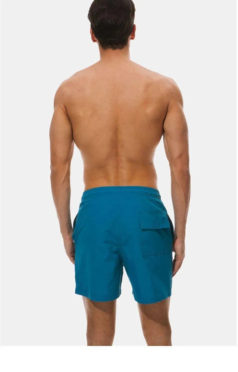 Men Pink Sporty Swim Shorts